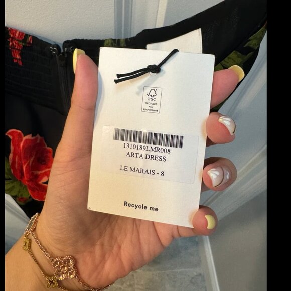 Reformation Dress Arta Dress Le Marais Size 8 - Picture 2 of 6